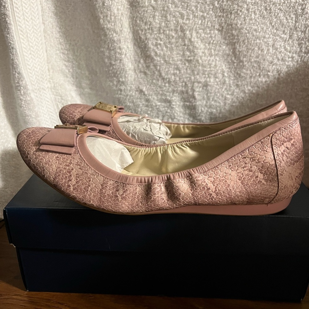 COLE HAAN Elegant Pink Ballet Flats